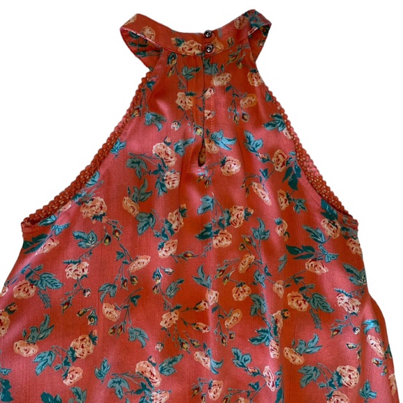 Adorable Angie Girls Sun Dress Halter Lace Peach Size M Great Condition! - Picture 4 of 13